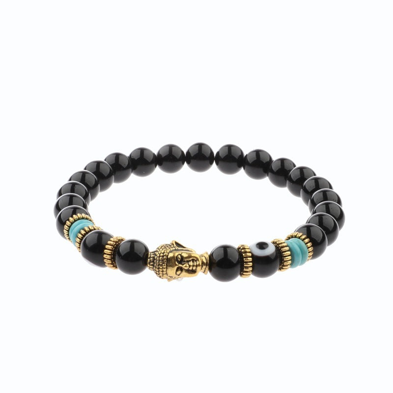 Buddha Head Tiger Stone Energy Bracelet Elite Edition