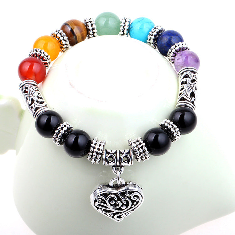 Seven Chakra Stones Yoga Energy Bracelet Exclusive Line