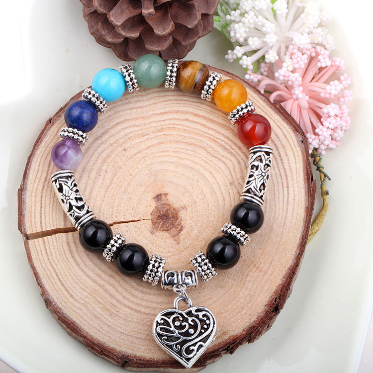 Seven Chakra Stones Yoga Energy Bracelet Exclusive Line
