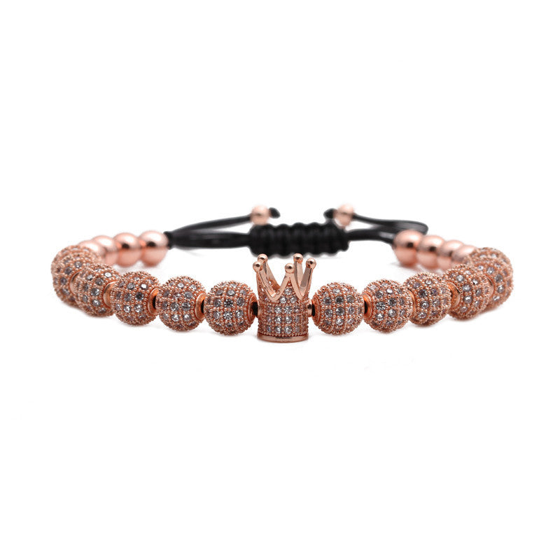 Premium Bracelet Micro Inlaid Zircon Crown For Women