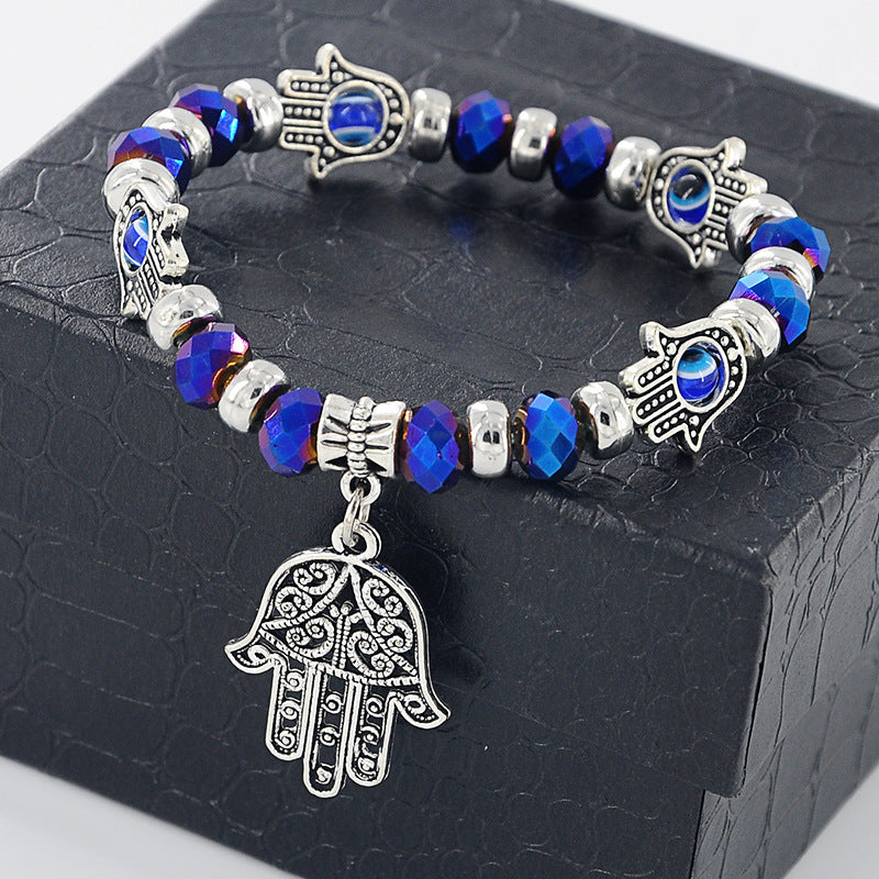 Devil's Eye Beaded Bracelet Alloy Gem Inlays Exclusive