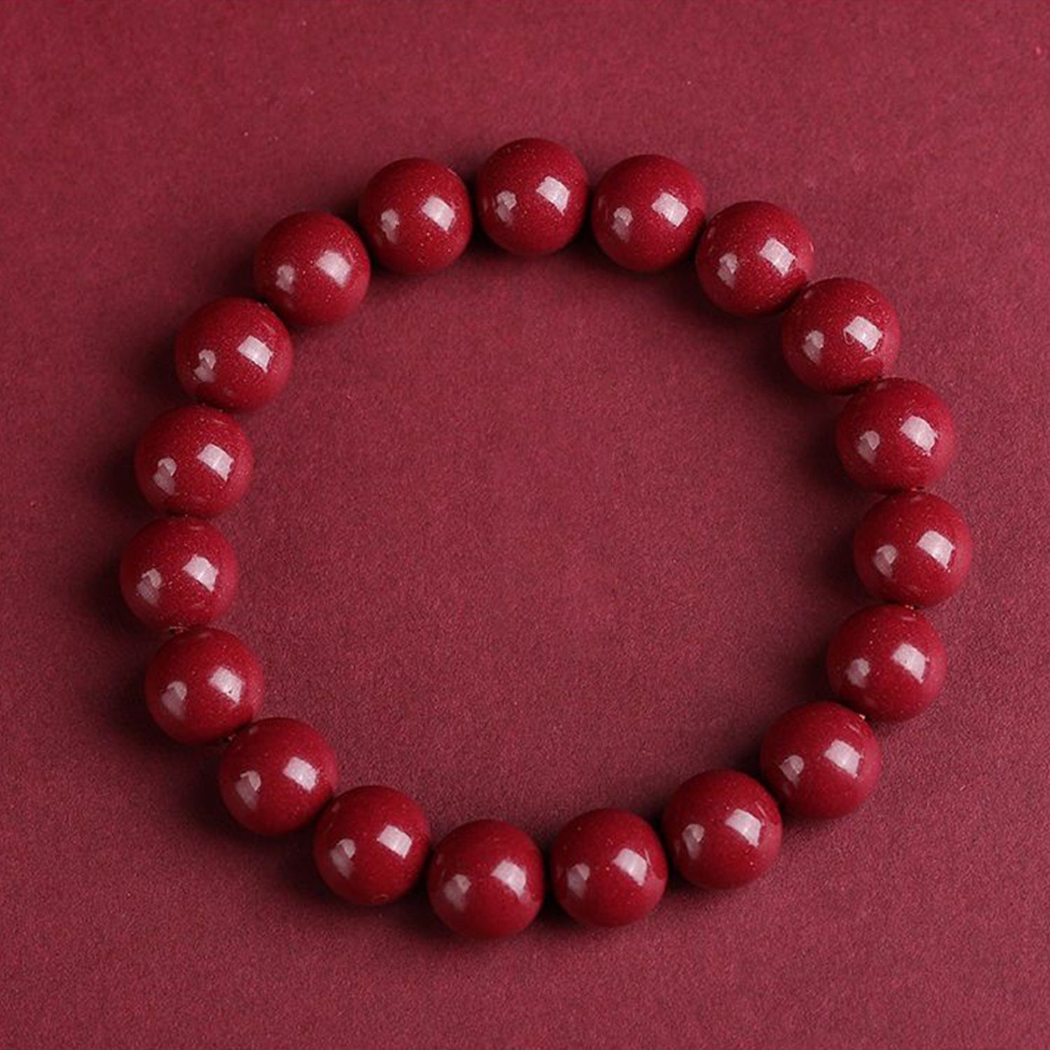 Brand Cinnabar Beads Bracelet Signature Edition Reserve