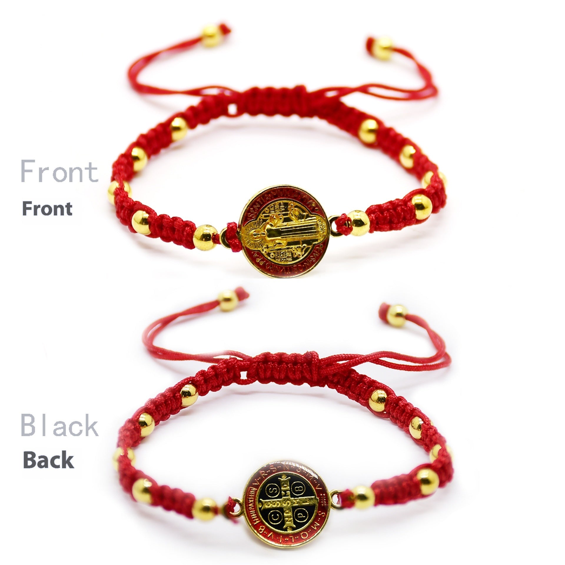 Brand Chinese Knot Saint Benedict Bracelet Zinc Plated Rare