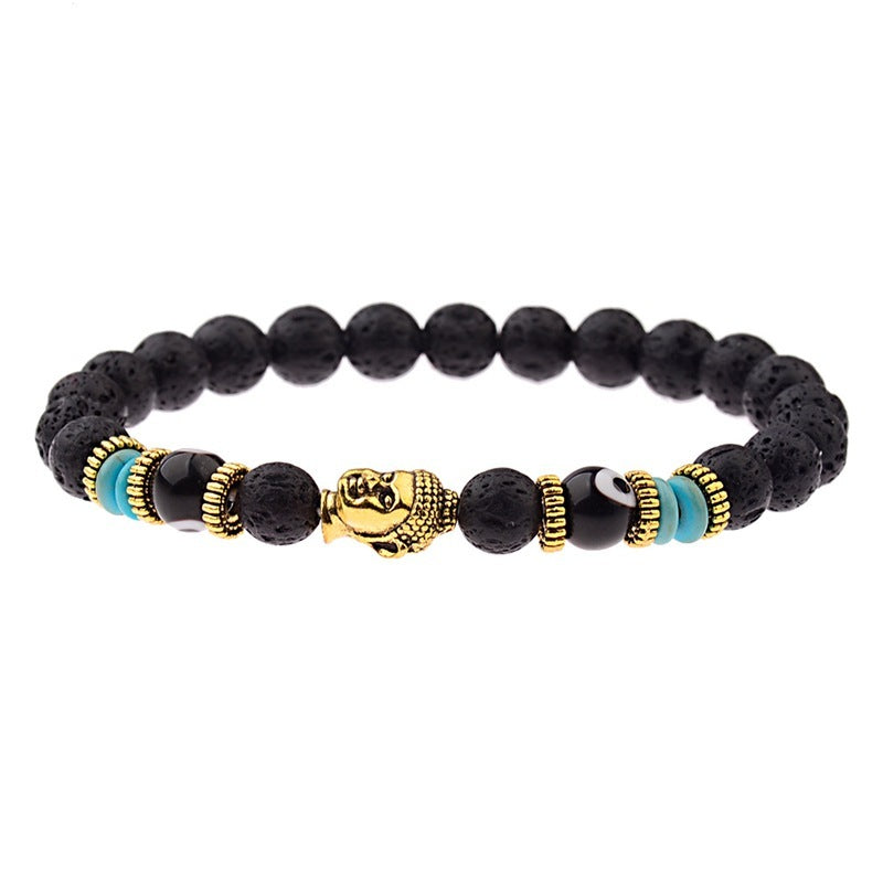 Buddha Head Tiger Stone Energy Bracelet Elite Edition