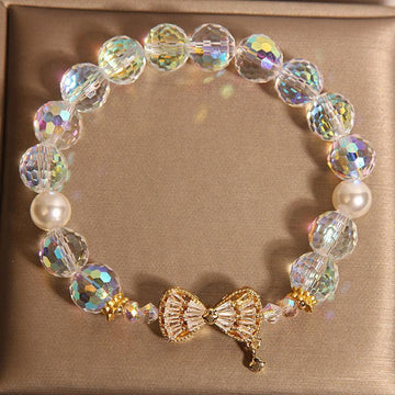 Internet Celebrity Austrian Colorful White Crystal Bracelet For Women