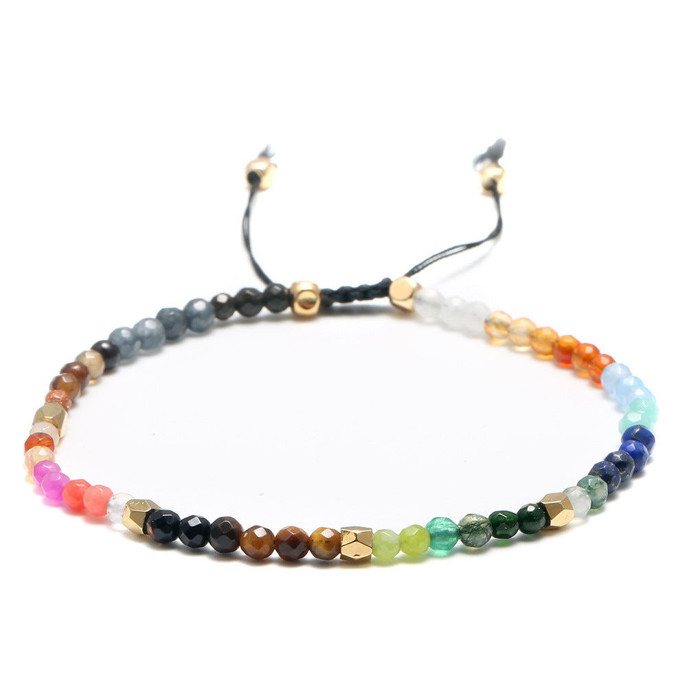 Constellations Seven Chakras Colored Stones Bracelet Deluxe