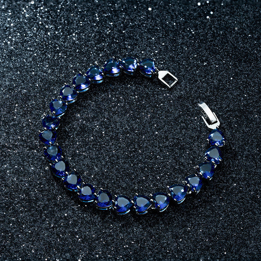 Premium Heart Shaped Zircon Bracelet Inlaid Zircon For Women