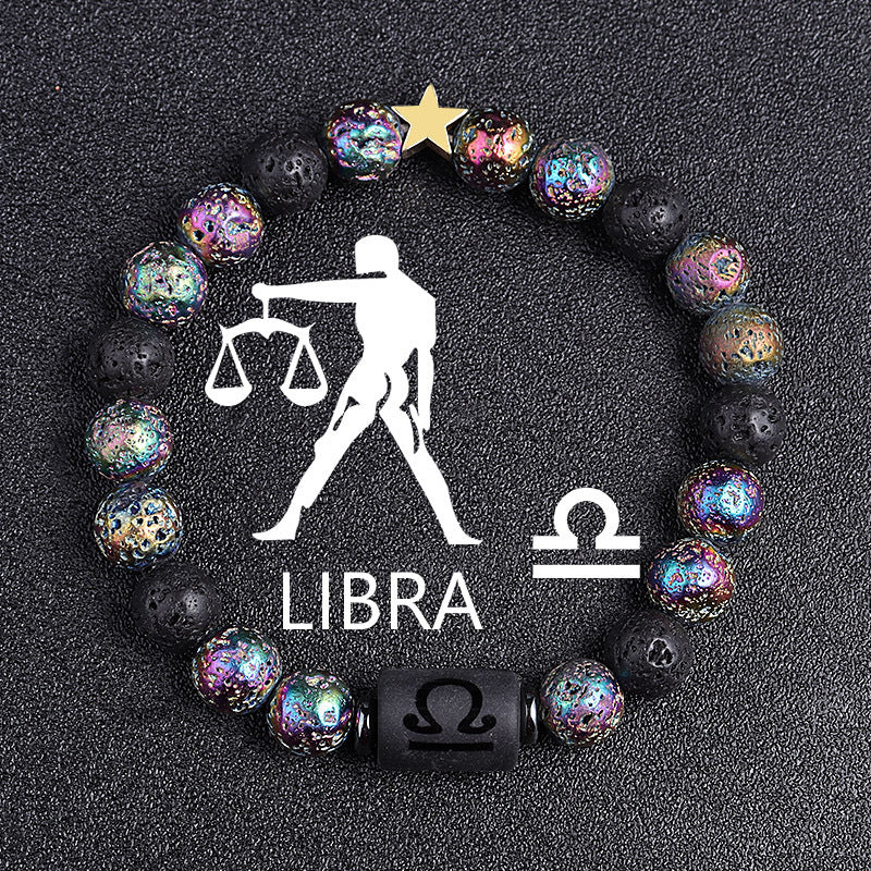 Premium Beaded Bracelet Zodiac Natural Stone Unisex Gift