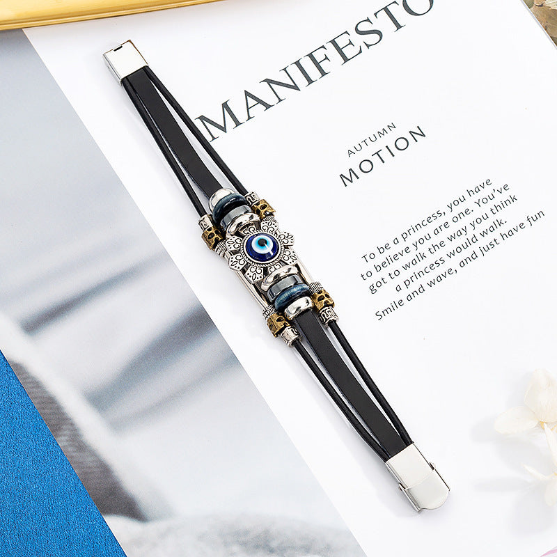 Brand Turkish Blue Eye Alloy Stainless Steel Bracelet Ltd