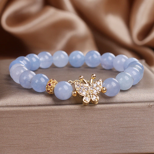Brand Aquamarine Crystal Bracelet Exclusive Sky Blue