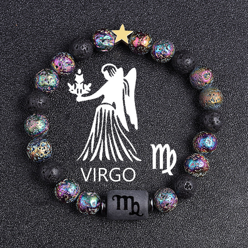 Premium Beaded Bracelet Zodiac Natural Stone Unisex Gift