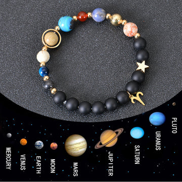 Brand Frosted Stone Beaded Bracelet Eight Planets Exclusive