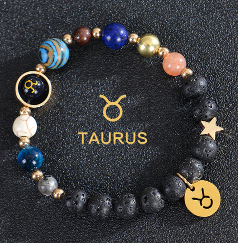 Brand Frosted Stone Beaded Bracelet Eight Planets Exclusive