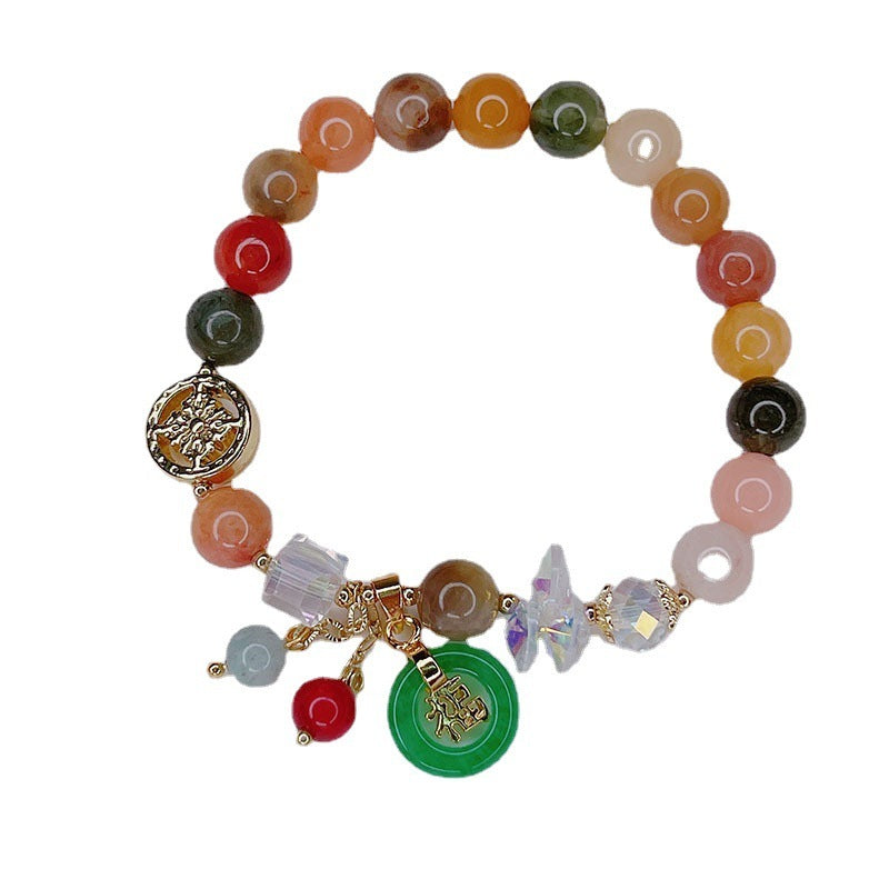 Retro Jinsi Jade Bracelet Autumn And Winter New Blessing Card