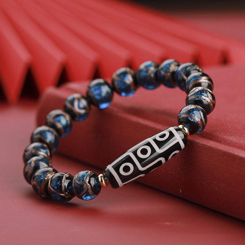 Ancient Five Color Glaze Snake Bracelet Unisex Rare