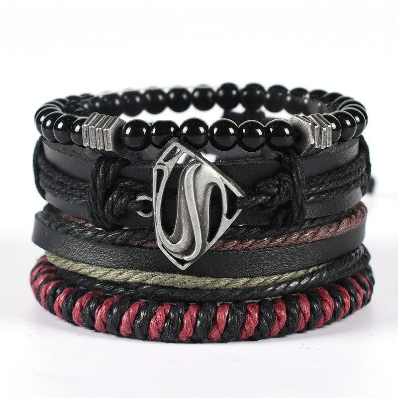 Brand Leather Woven Multi Layer Bracelet Elite Limited