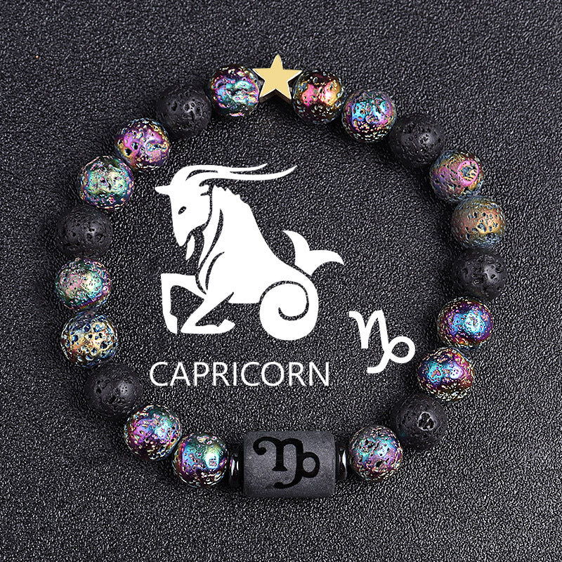 Premium Beaded Bracelet Zodiac Natural Stone Unisex Gift