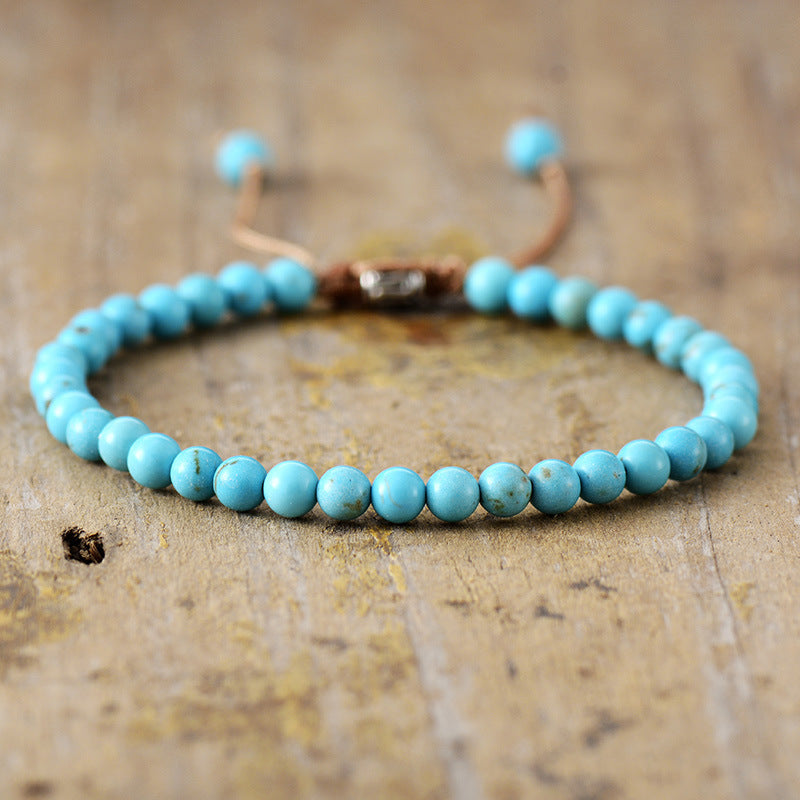 Tourmaline Beaded Bracelet with Heart Shape Unisex