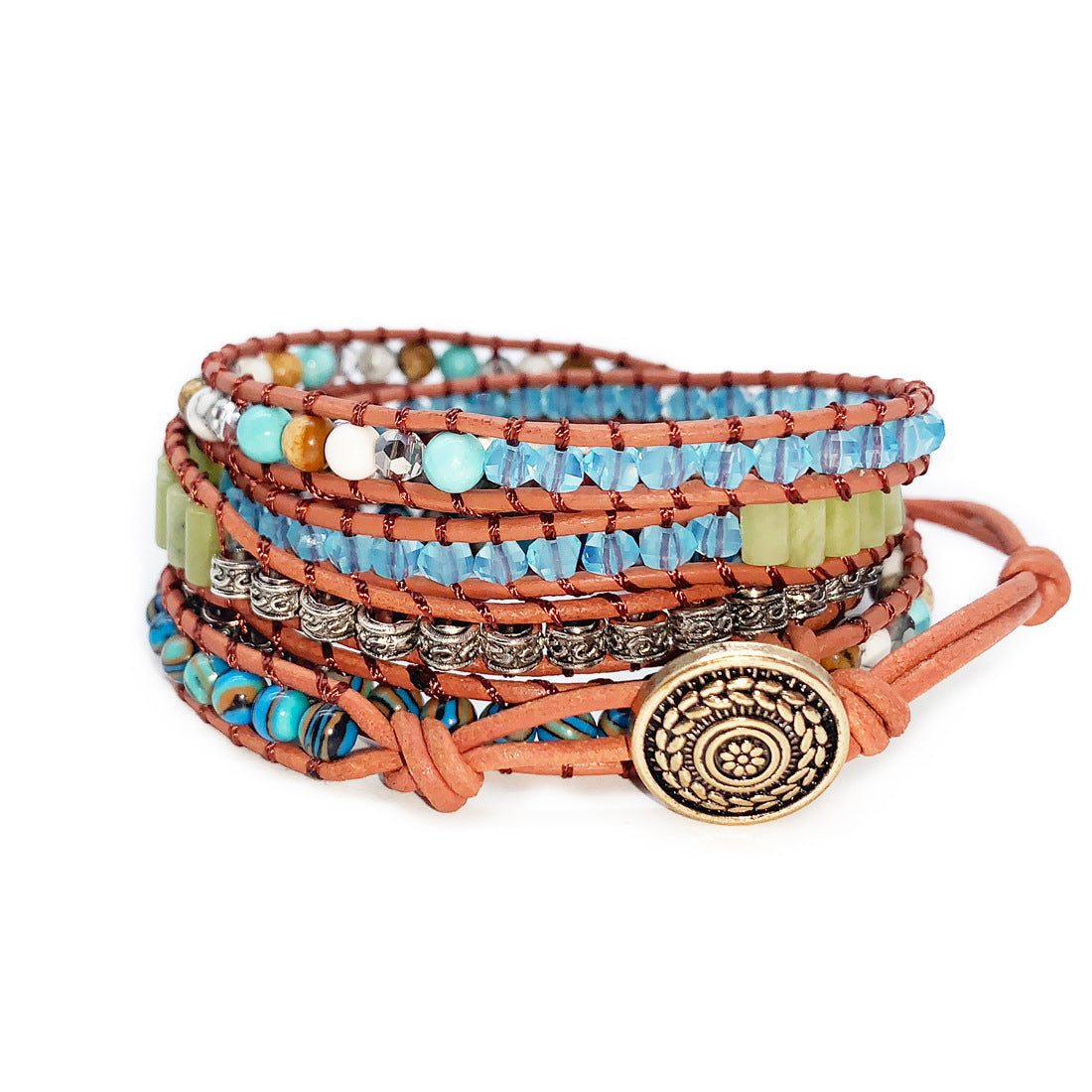 Signature Collection Layered Bead Bracelet Set Unisex