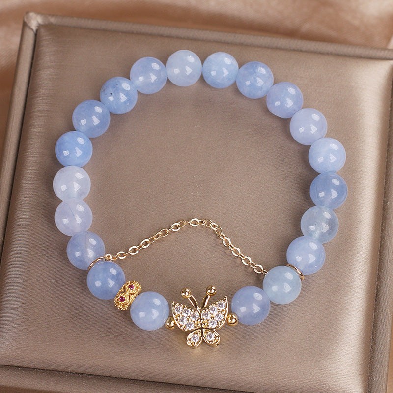 Brand Aquamarine Crystal Bracelet Exclusive Sky Blue