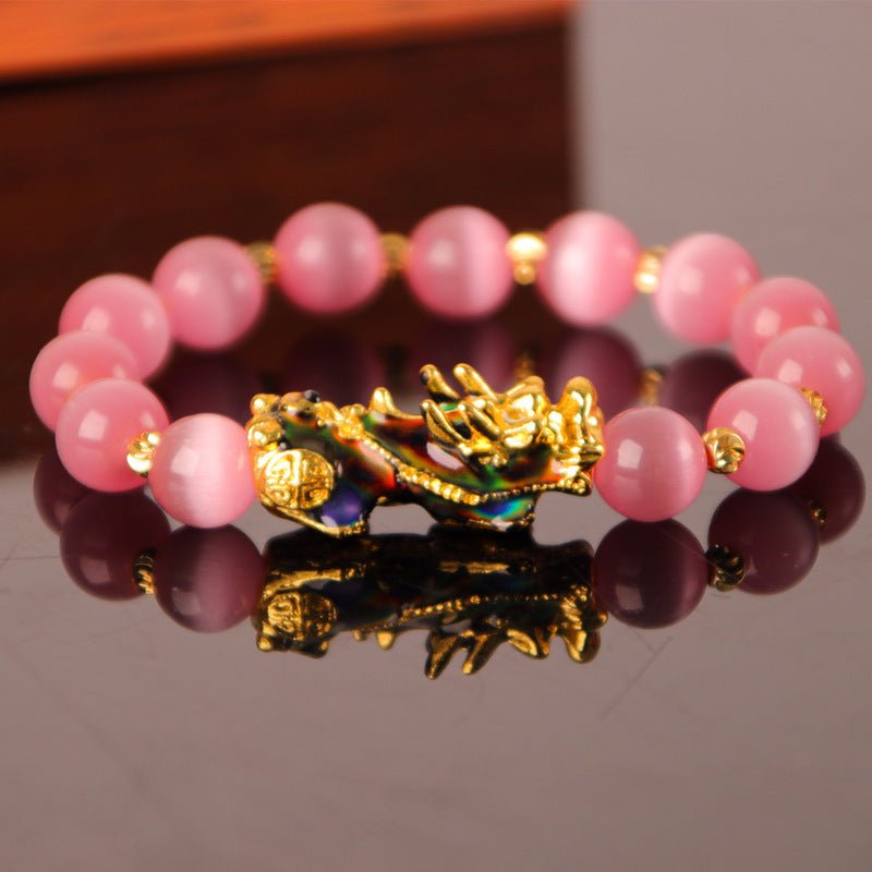 Pixiu Bracelet 3D Gold Plated Luxe Exclusive Crystal Studded