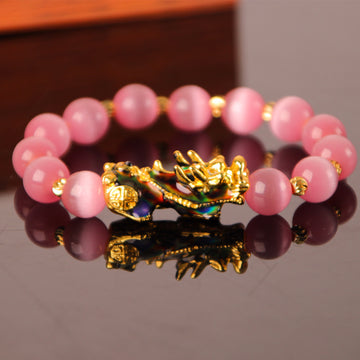 Pixiu Bracelet 3D Gold Plated Luxe Exclusive Crystal Studded