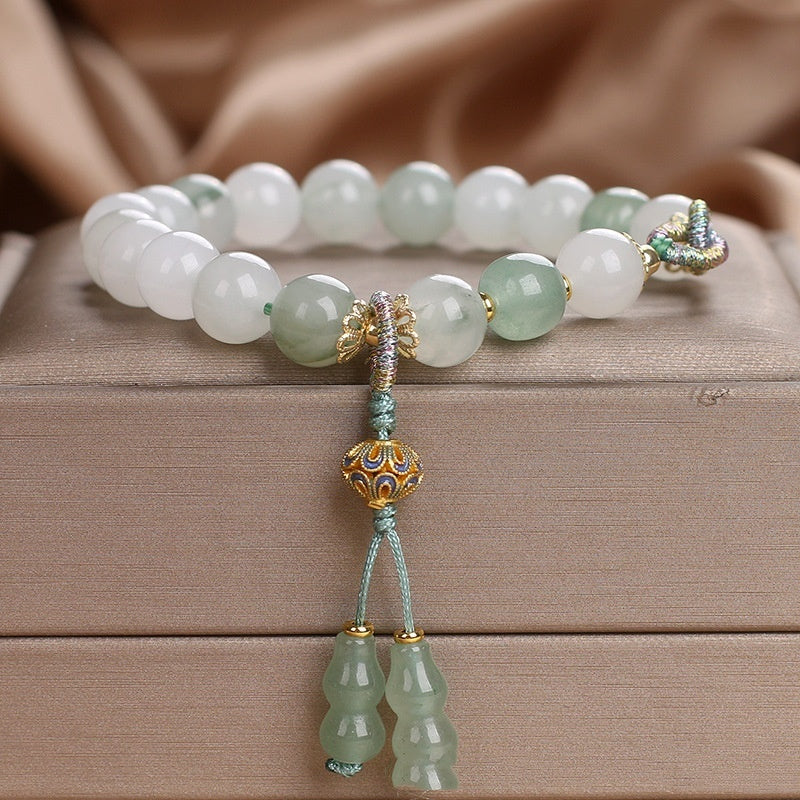 Chinese Handmade Natural Stone Color Beaded Bracelet