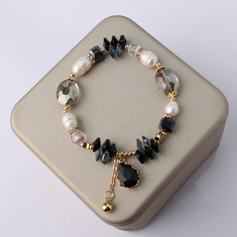 Brand Pearl Crystal Stitching Bracelet Signature Edition