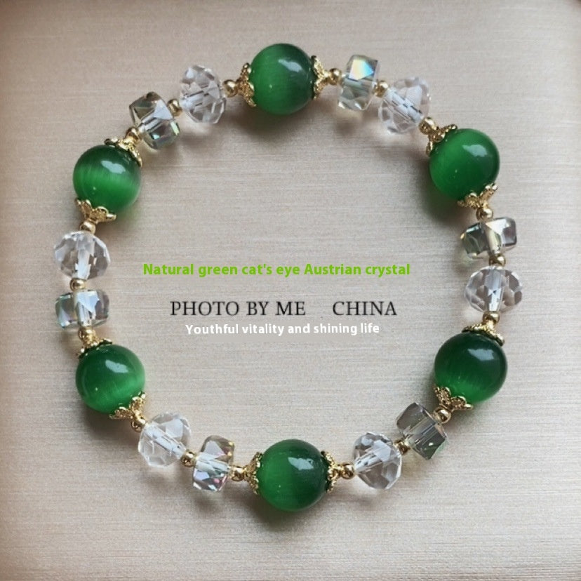 Fashion Ornament Natural White Opal Bracelet 10mm