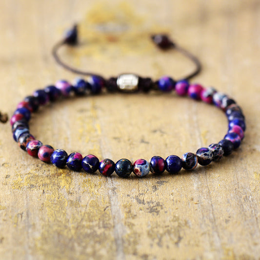 Tourmaline Beaded Bracelet with Heart Shape Unisex