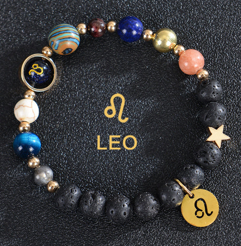 Brand Frosted Stone Beaded Bracelet Eight Planets Exclusive