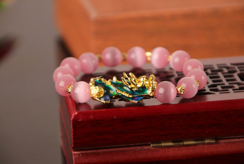 Pixiu Bracelet 3D Gold Plated Luxe Exclusive Crystal Studded