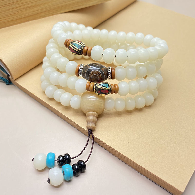 Brand White Jade Bodhi Bracelet Signature Exclusive