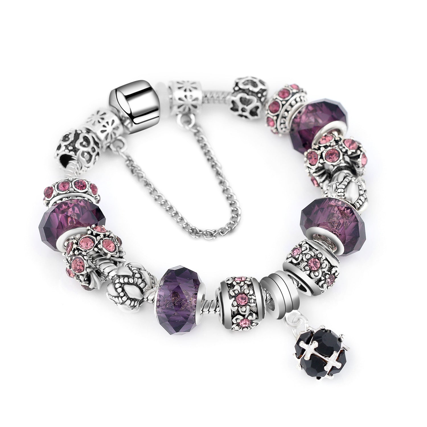 Premium Crystal Bead Bracelet Alloy Style for Women