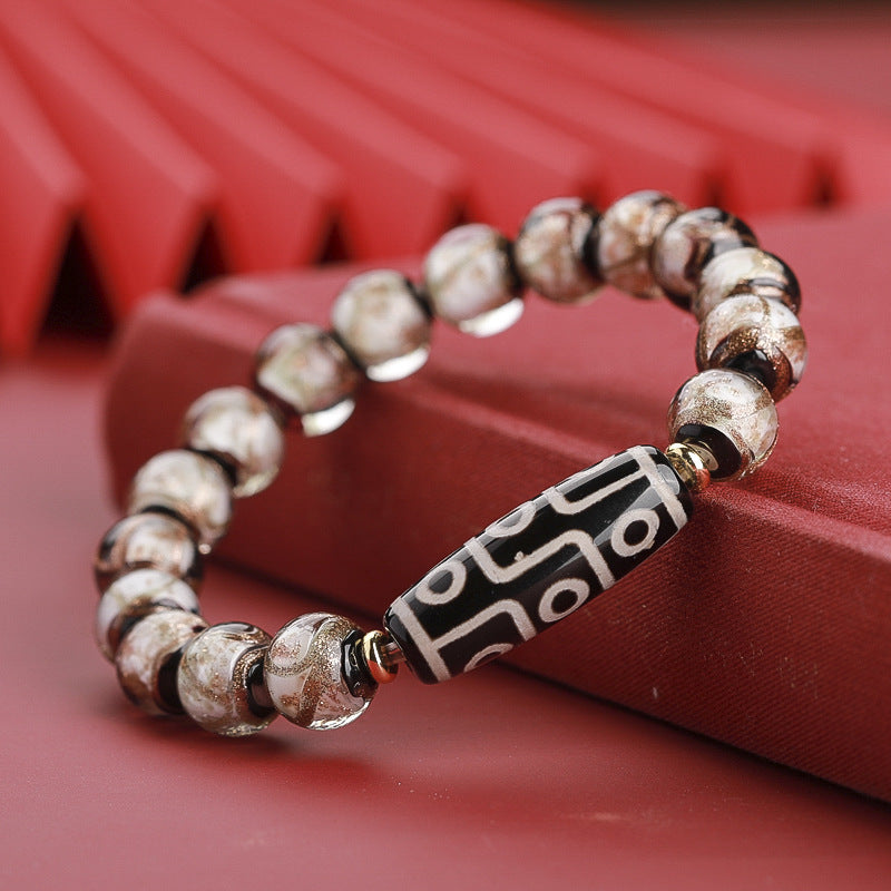 Ancient Five Color Glaze Snake Bracelet Unisex Rare