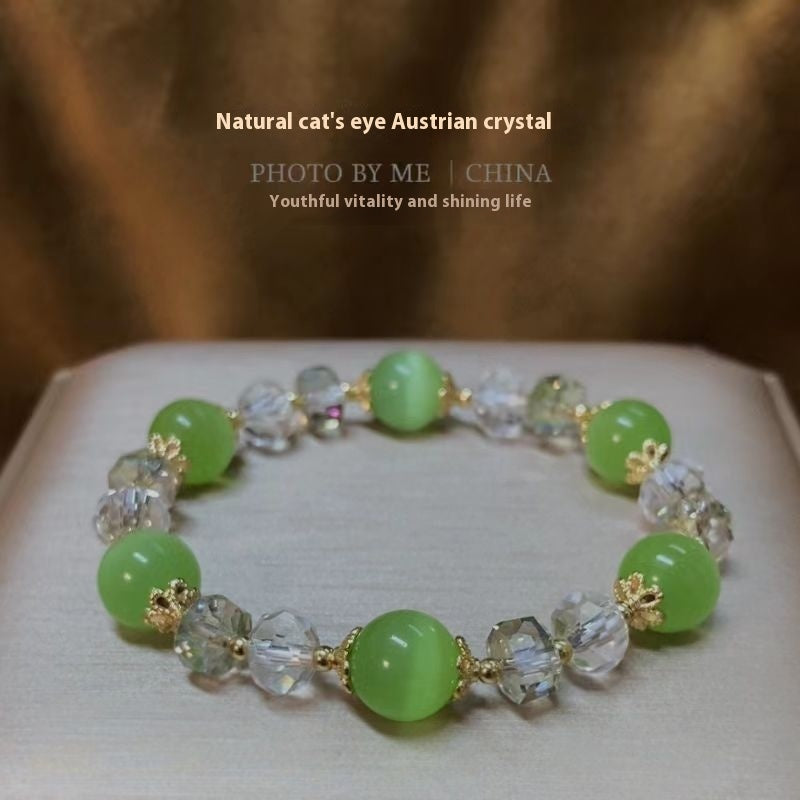 Fashion Ornament Natural White Opal Bracelet 10mm