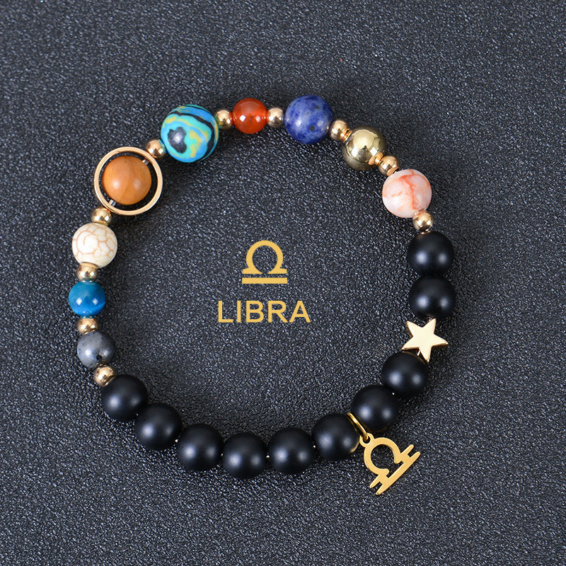 Brand Frosted Stone Beaded Bracelet Eight Planets Exclusive
