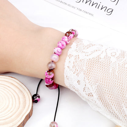 Premium Beaded Bracelet with Two Color Hand Woven for Unisex