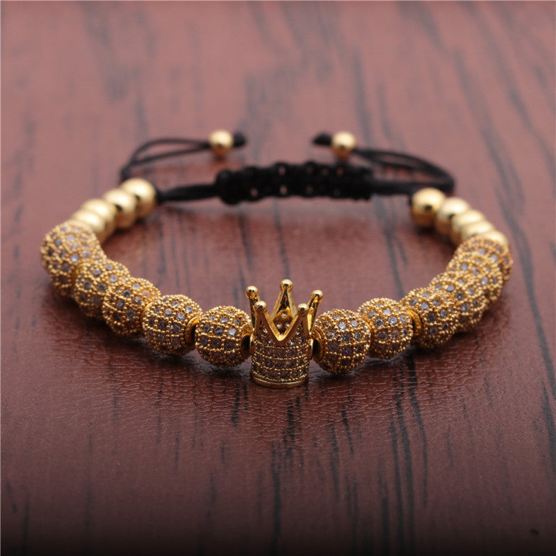 Premium Bracelet Micro Inlaid Zircon Crown For Women