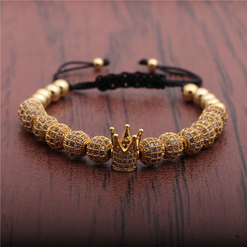 Premium Bracelet Micro Inlaid Zircon Crown For Women