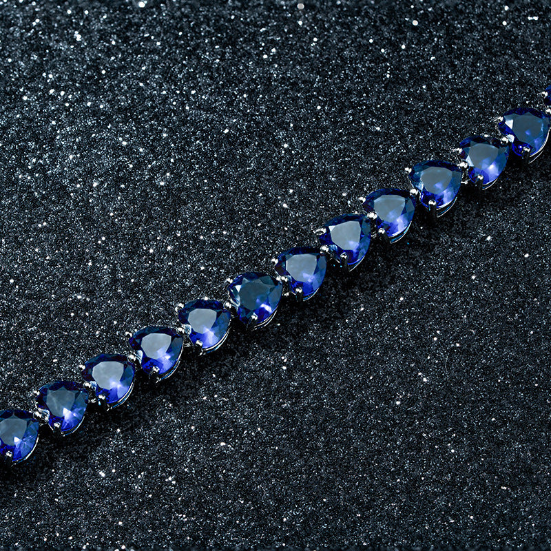 Premium Heart Shaped Zircon Bracelet Inlaid Zircon For Women