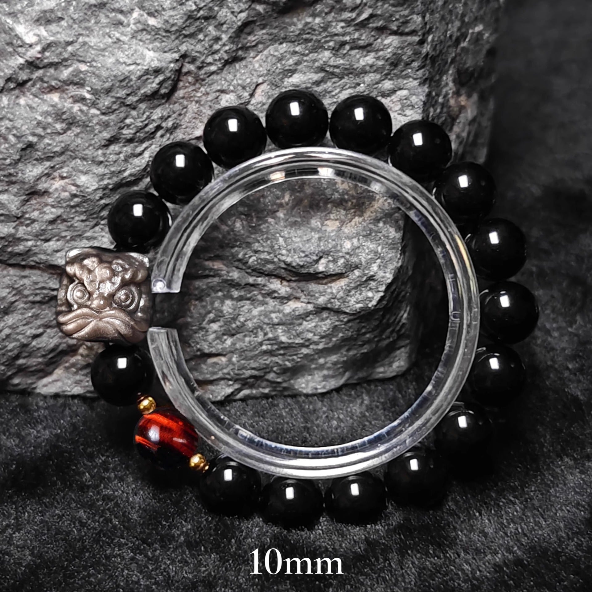 Women's Retro Easy Matching Natural Silver Stone Bracelet