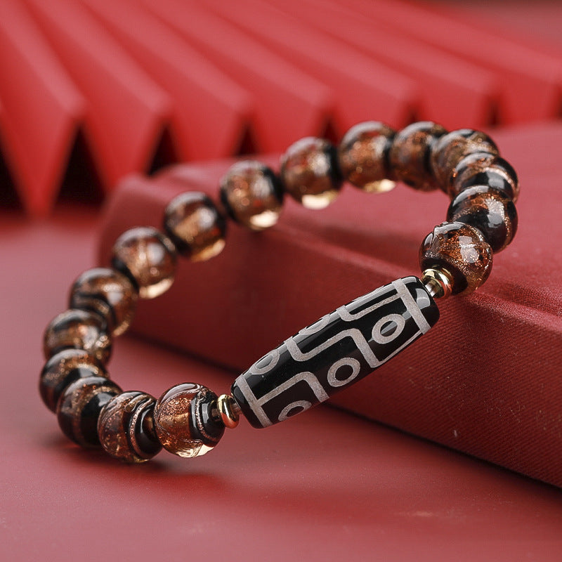 Ancient Five Color Glaze Snake Bracelet Unisex Rare