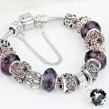 Premium Crystal Bead Bracelet Alloy Style for Women