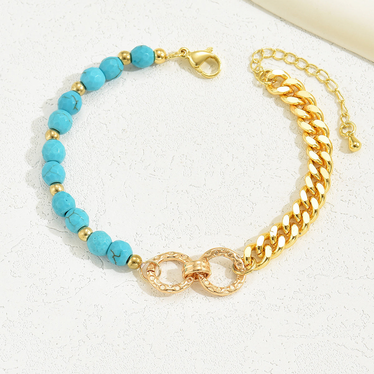 Turquoise Multi Chain Bead Bracelet Elite Collection