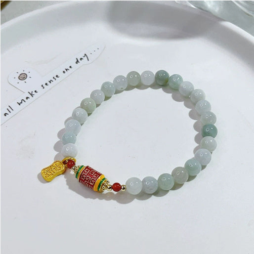 BrandName Natural Jade Bracelet Fortune Blessing Elite