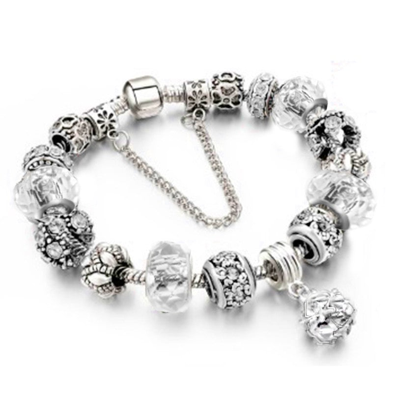 Premium Crystal Bead Bracelet Alloy Style for Women