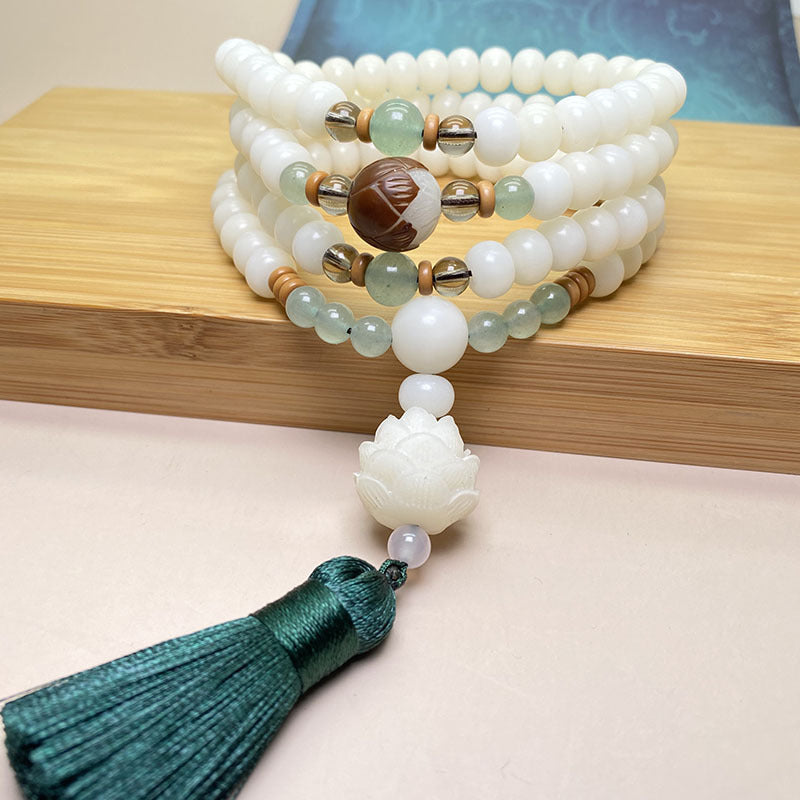 Brand White Jade Bodhi Bracelet Signature Exclusive