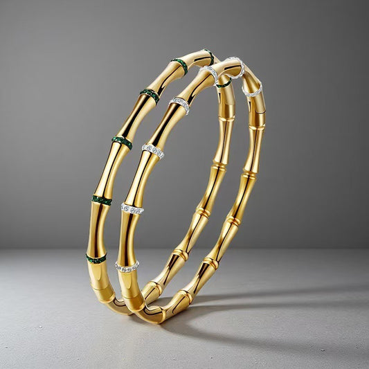 Brand Colorfast Bamboo Bracelet Stainless Steel Limited