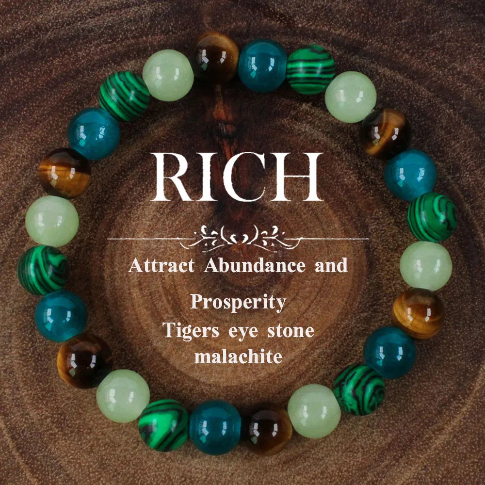 Premium Beaded Bracelet Tiger Eye Stone For Teachers